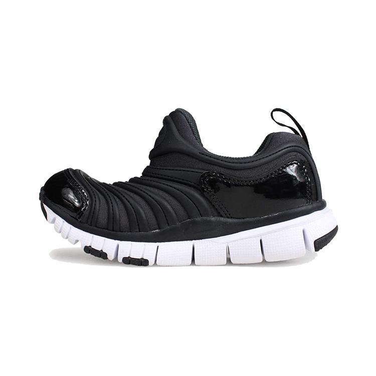 Nike Dynamo Free Slip on Cushioning Breathable Low top Kids Lifestyle Shoes Black Infant And Toddler 343738-013 29.5 чёрный