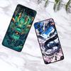 Anime Dragon Design For Samsung A73 A72 A71 A55 A54 A53 A52 A51 A13 A22 A16 A15 A12 A14 A26 A07 5G Black Phone Case