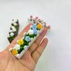 1Pcs Garden Lifelike Artificial Flower Miniature Potted Plants Decoration 1:12 Scale Dollhouse Simulated Rose Flowers Ornament