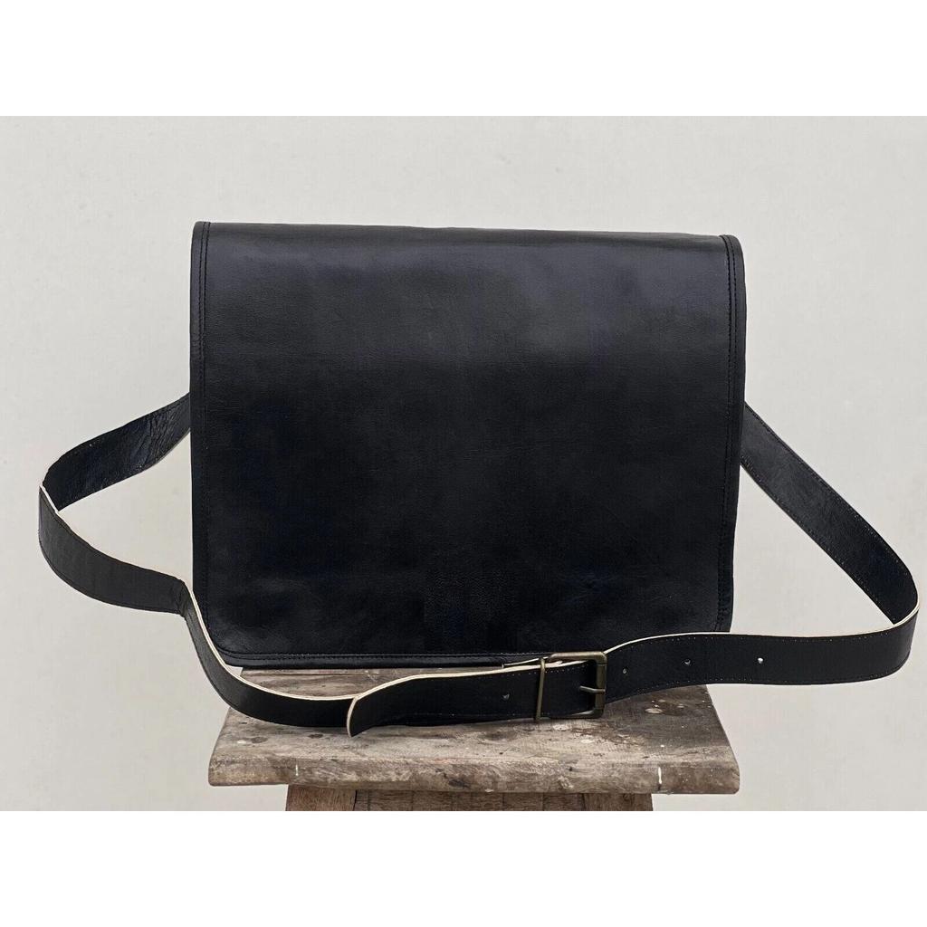 Handmade Bag Men's Leather messenger shoulder satchel laptop File Business