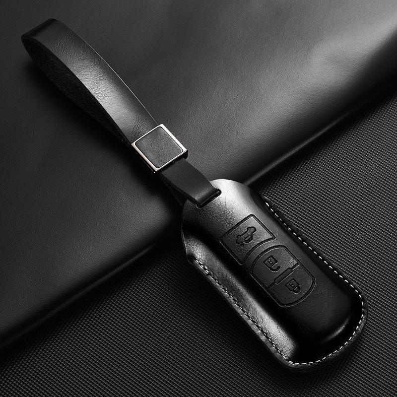 Applicable To Mazda Onxera Leather Key Case CX4 Artez CX5 Horse 3 Shell CX30 Car CX3 Ruiyi X8 Buckle