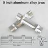 1pair Aluminum Alloy V Type Jaw for CNC Milling Steel Vise Hard Jaw Fixture