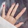 Star Moon Ring Opening Adjustable Simple Girlfriend Combination Ring Female Literary Star Moon Index Finger Ring