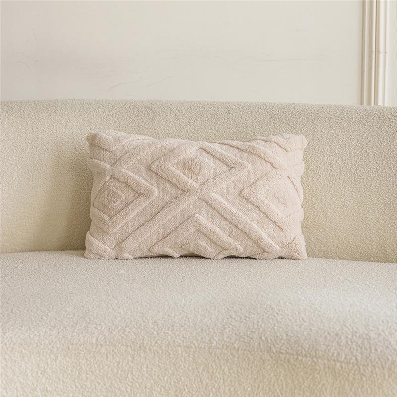 Diamond Geshu Samtkissenbezug Modern Schlicht Heimdekoration Kissenbezug Wohnzimmer Einfarbig Sofakissen Kissen