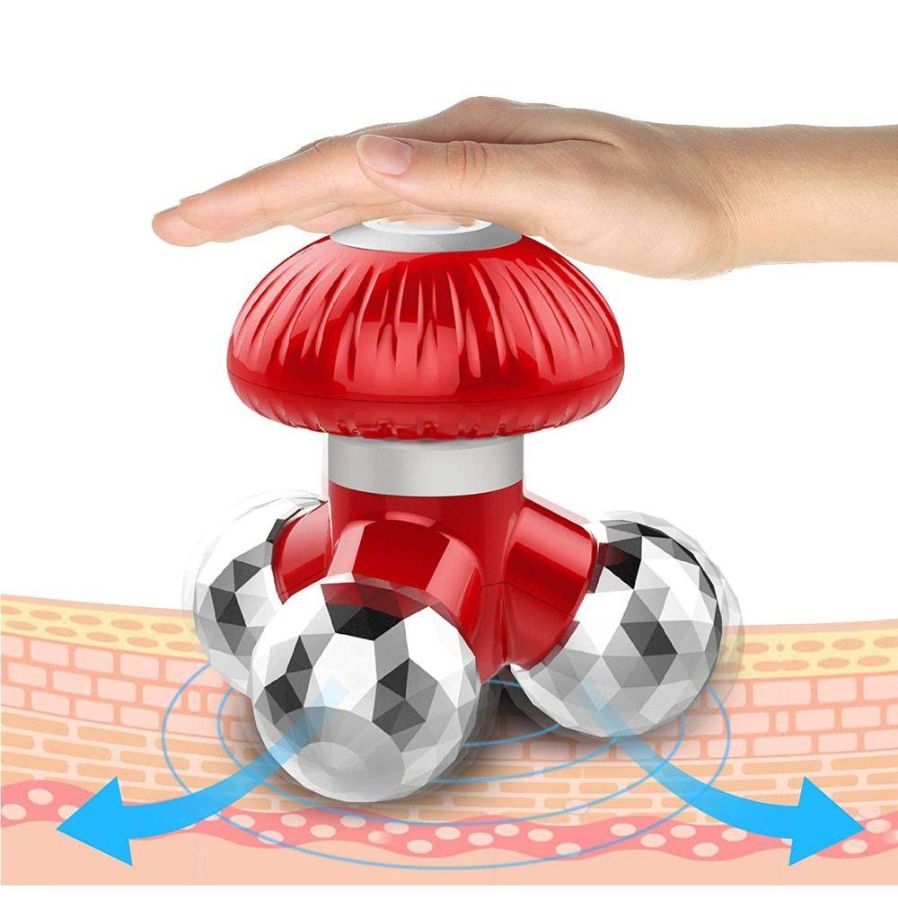 Arm Leg Relaxation with 3 Kneading Massage Heads Mini Massager Body Care Tool Vibrating Massager