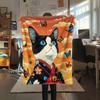 Cats  Print Flannel Blanket, High Quality Comfortable for All Seasons, Home Decor, Warmth and Comfort