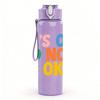 1PC Its Ok To Not Be Ok Rainbow 750ml Color Plastic Sports Water Bottle Leakproof Flip Straw Lid Suitable for Sports Office Home Use