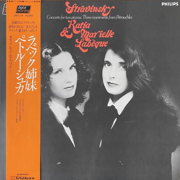 Виниловая пластинка KATIA ET MARIELLE LABEQUE Игорь Стравинский Концерт Для 2 Пианино 28PC59 PHILIPS 1983 Япония Классика Б/у