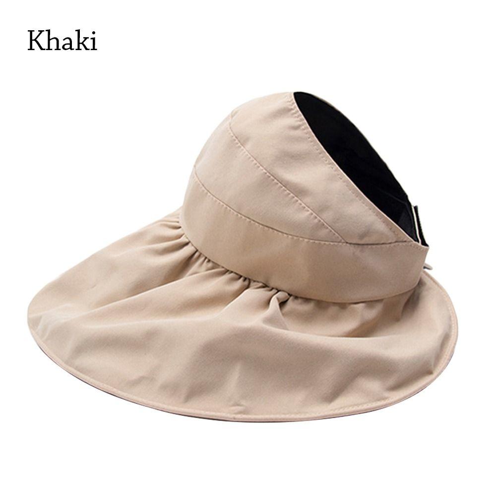 Women Summer Foldable Wide Brim Panama Hat Beach Cap Sunshade Hat Sun Cap Bucket Hat