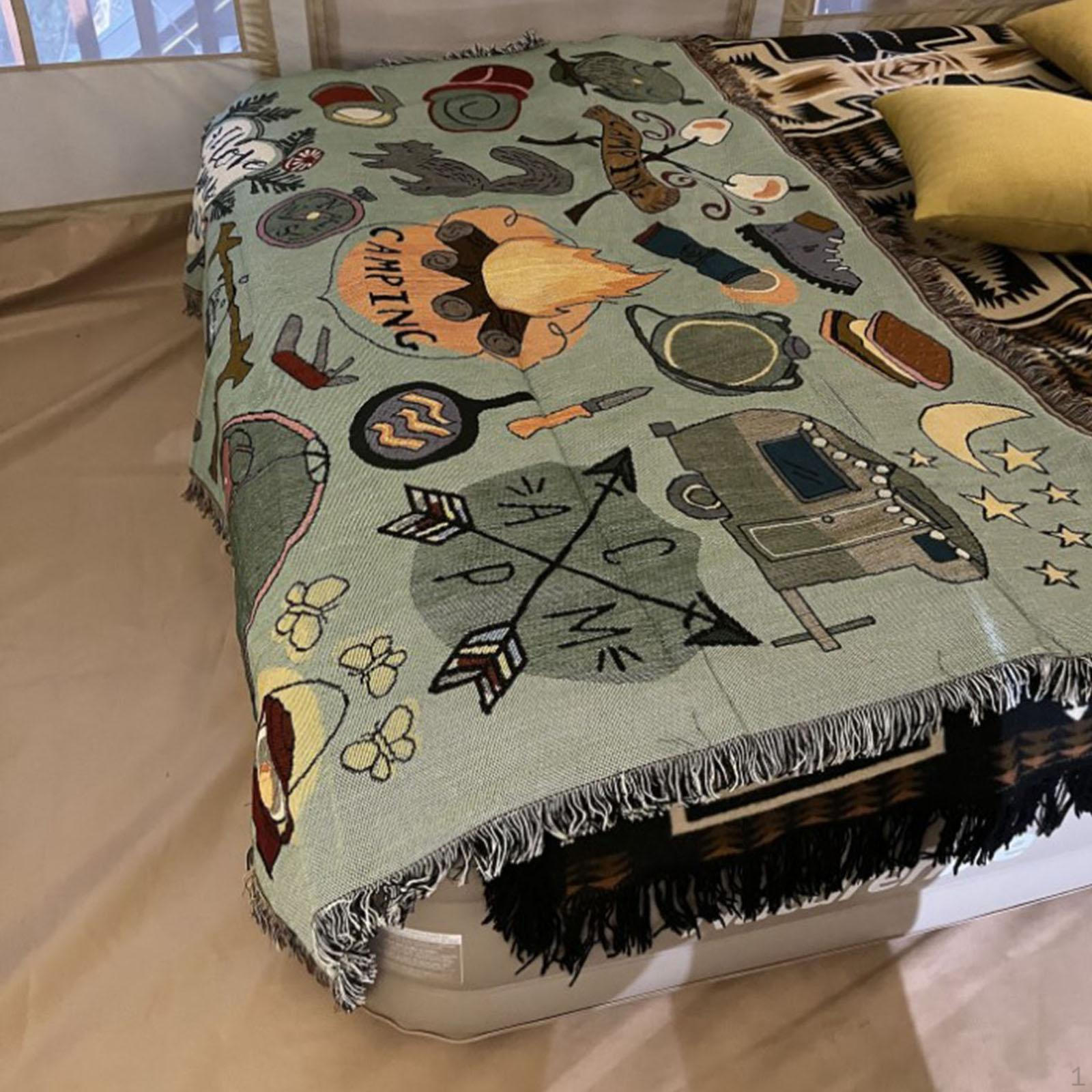 

Плед для пляжа, бохо, декоративный коврик для пикника, кемпинга, для фермерского дома 130cmx160cm