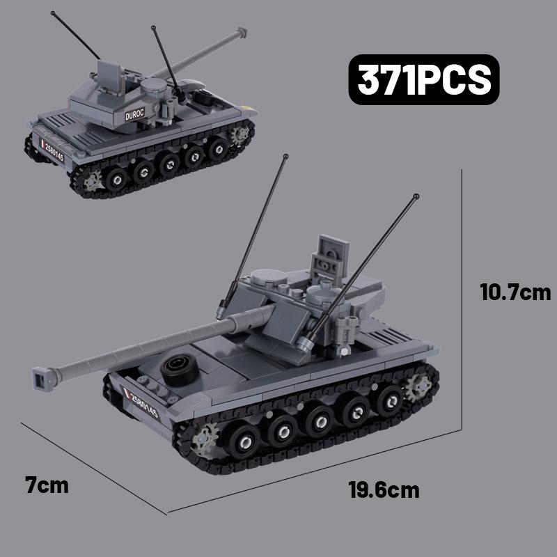Spielzeug Militär Armee Lernfahrzeug Fahrzeug Auto Waffe WW2 Bausteine Kanone Sturmgepanzerter Kampfpanzer LKW für Kinder