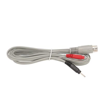 Cables de electrodo para máquina de masaje de 2 metros Enchufe 5P Cable de electrodo de alambre de oropel Rojo Negro