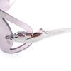 Great Cartier Sunglasses PANTHERE De Cartier Two Point Gunmetal Purple Used