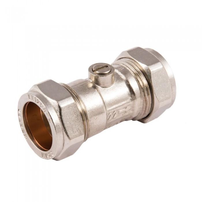 Securplumb Chrome Plated Isolating Valve