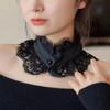 Floral Detachable Lapel Collar Capelet Lace Neckline Fake Lace Collar  Shoulder Decoration