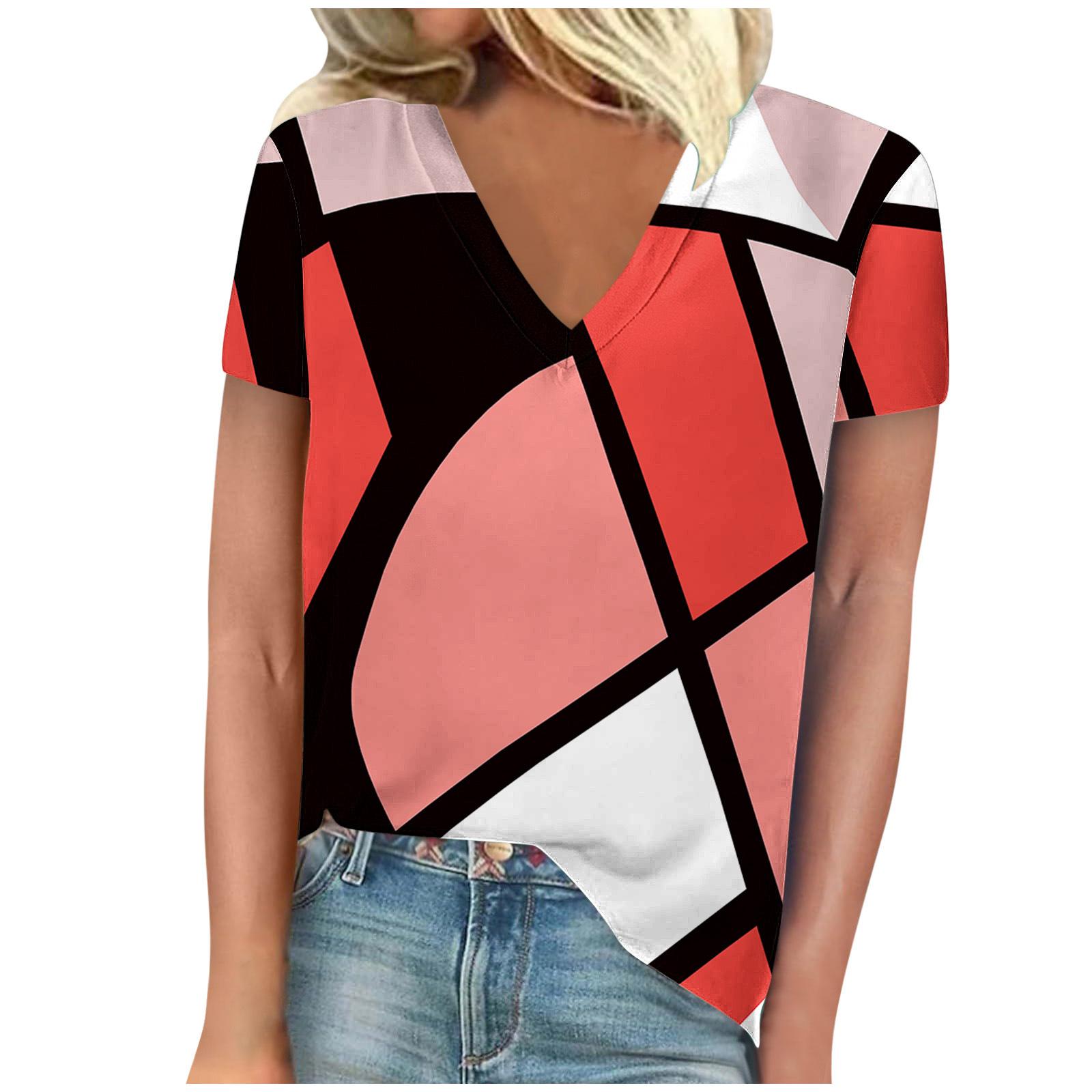 2026 new European and American 3D digital printing women s clothing floral sleeve T-shirt fashion S