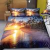 Dream NS Modern Nature Bedding Set 3D Digital Printing Beach Coconut Grove Summer Bedroom Quilt Cover Pillowcase Bedding Kit