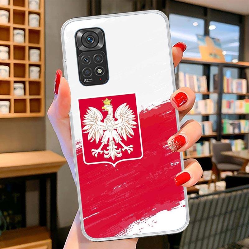 Poland Flag Cover Phone Case For Xiaomi Redmi Note 15 14 13 12 11 10 Pro Plus 14S 12S 11S 11T 11E 10S Soft Fundas Shell Redmi No