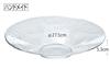 Toyo Sasaki Glass Orbit Bowl 275 Plates, Set of 3, Made in Japan, Large Platters, Round Plates, Glass Dishes, Tableware, 46055