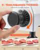 Commercial Meat Slicer, 240W Electric Deli Food Slicer with 250mm Carbon Steel Blade, Built-In Sharpener & 0-12mm Adjustable Thickness for Frozen