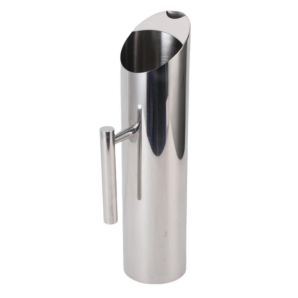 Stainless Steel Water Pitcher with Ice Guard 2L Metal Drink Pitcher Beverage Container with Handle for Iced and Hot Tea