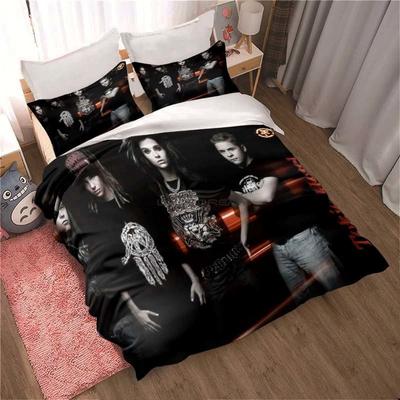 Nytt Tokio Hotel Sängkläder Set 3D-tryck Mode Rockband Heminredning Pojke Flicka King Size Sängkläder Set Påslakan Örngott