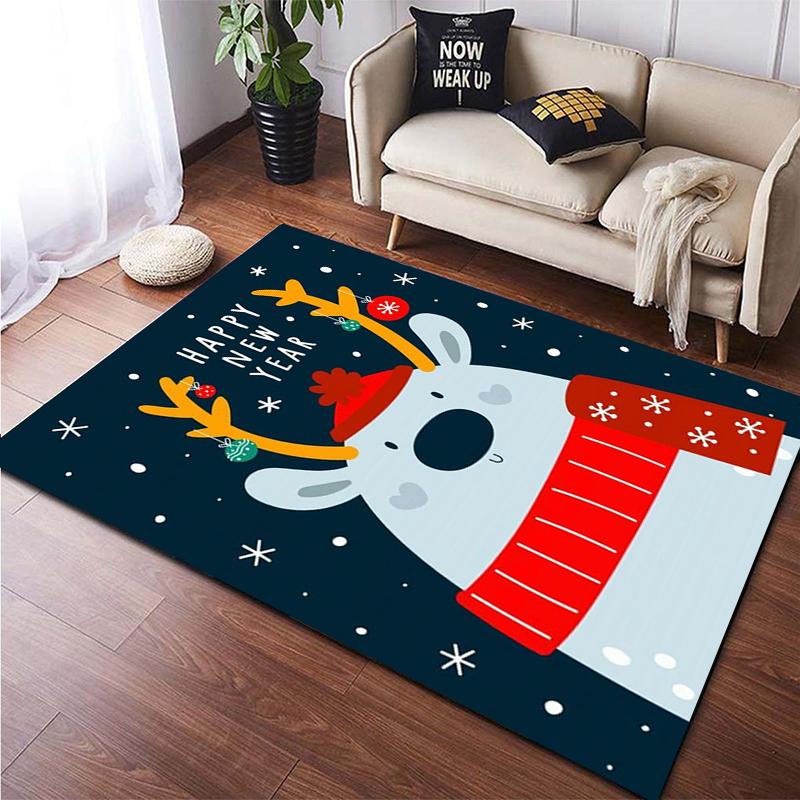 Christmas HD Printed Area Large Rug ,Carpet for Living Room Bedroom Sofa Decoration, Non-slip Floor Mats Dropshipping Alfombras