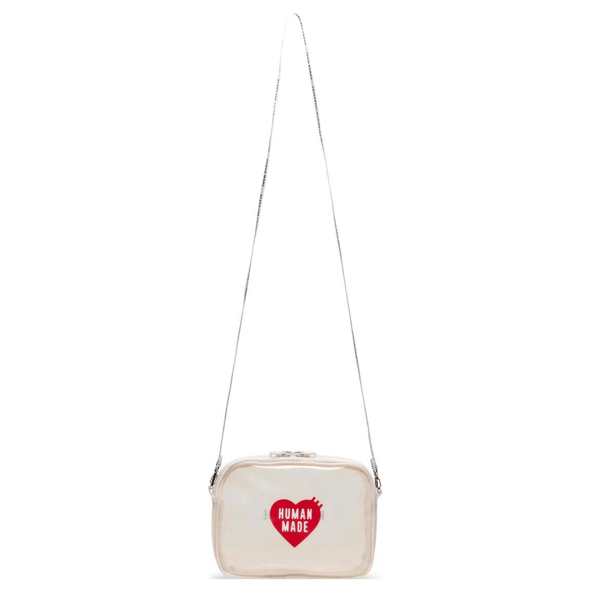

Новая ПВХ сумка через плечо HUMAN MADE, сумка на плечо, обычная, женская, белая HM23GD026CL9 19.1*5.1*13.0CM
