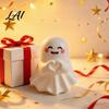 Unique Office Supplies 6Pcs Halloween Ghost Figurine Cute Pen Holder Miniature Desk Decor Funny Healing Statues Pencil Stand Ornament Creative
