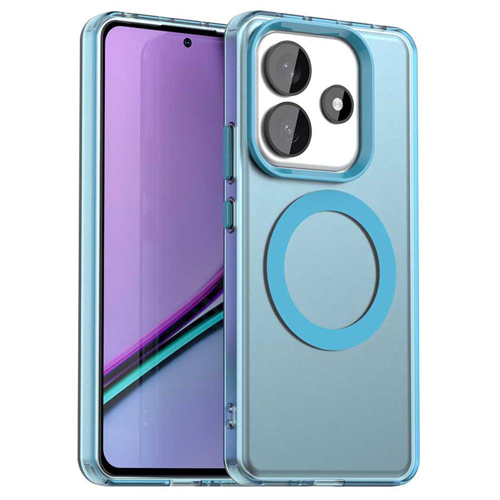 Para Xiaomi Redmi Note 14 5G Capa Compatível com MagSafe PC+TPU+PET Capa de Telefone Anti-Queda