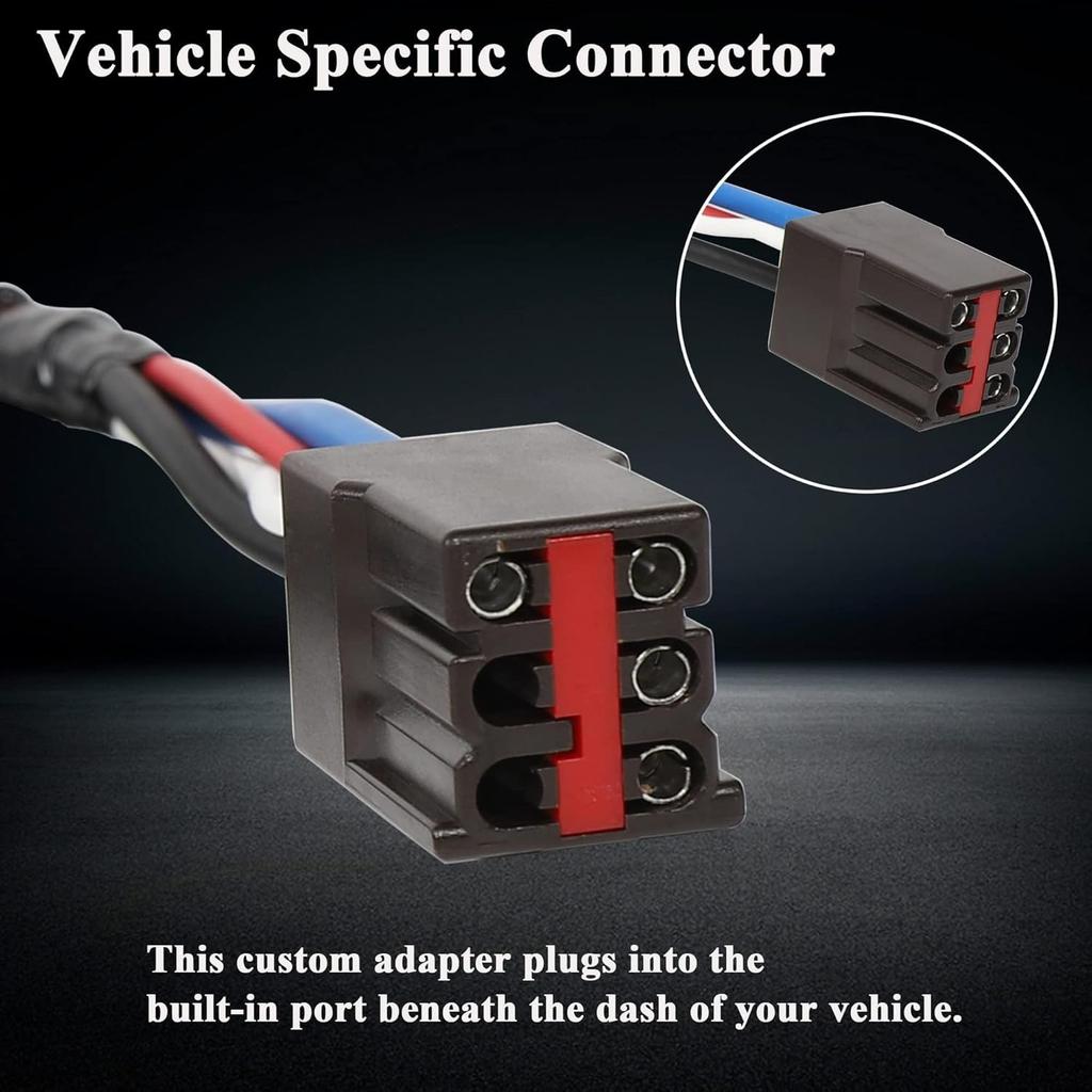 Oyviny 3035-P Brake Controller Wiring Adapter Compatible With 1994-2008 Ford F-150 F-250 F-350 F-450/1992-2009 E-150 E-250 E-350/2005- Land