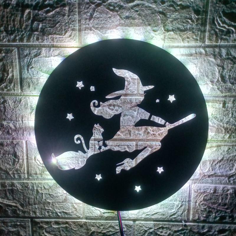 ZK30 Simple Colorful Magic Wizard Luminous LED Wall Lamp Indoor Restaurant Decoration USB Night Light Pendant