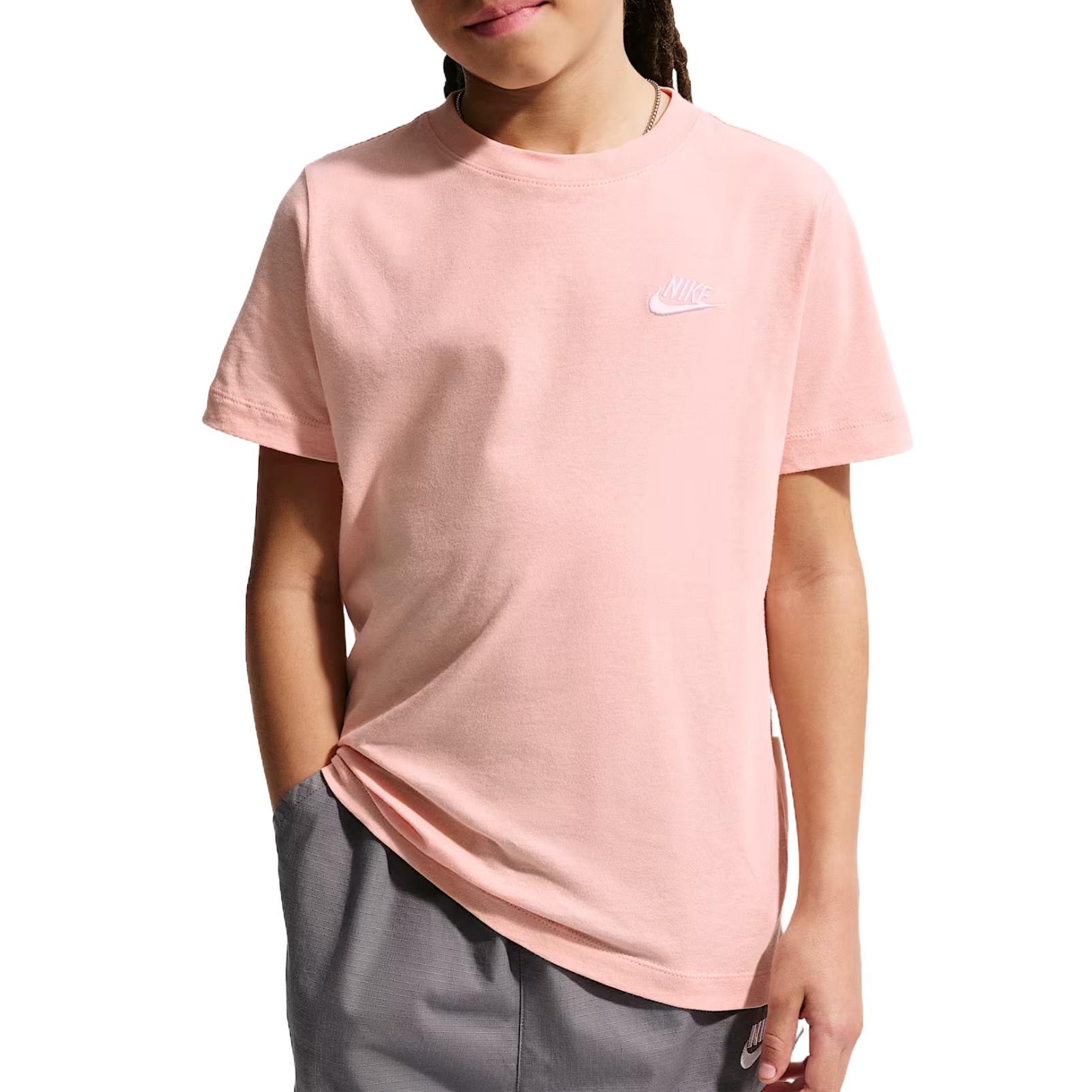 

Nike Sportswear T-Shirt Size Solid Color Comfortable Soft Kids tops FZ5177-800 XS