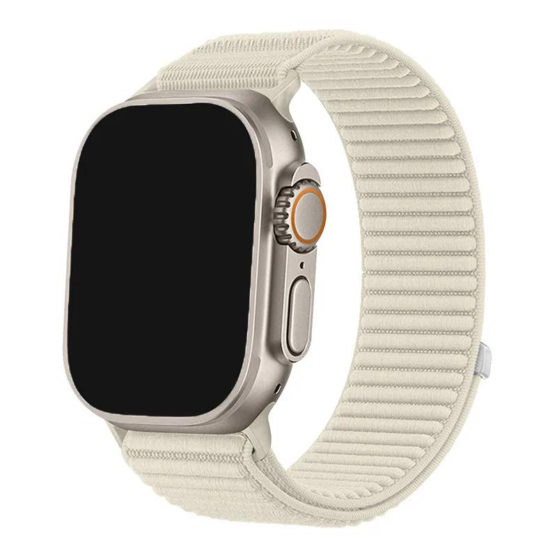 Nylon Braided Sport Strap For Apple Watch Band 49MM Bracelet for iWatch 10 9 8 7 6 5 4 SE Ultra 1 2 49mm 46 45 44 42 41 40 38mm