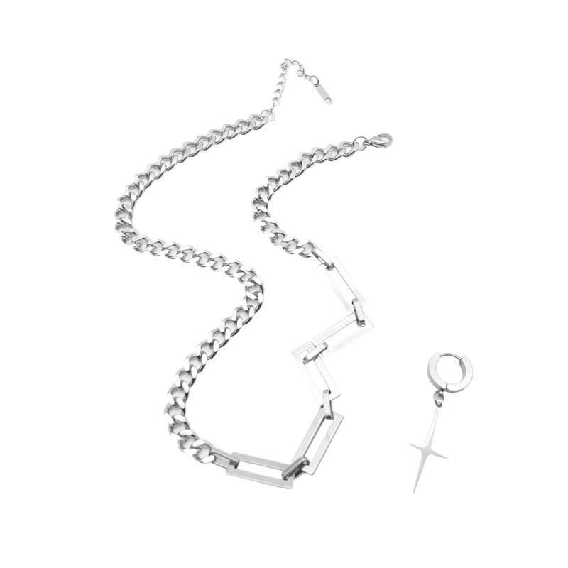 Kubánský hip-hopový řetěz z titanové oceli: Univerzální náhrdelník ve stylu street wear