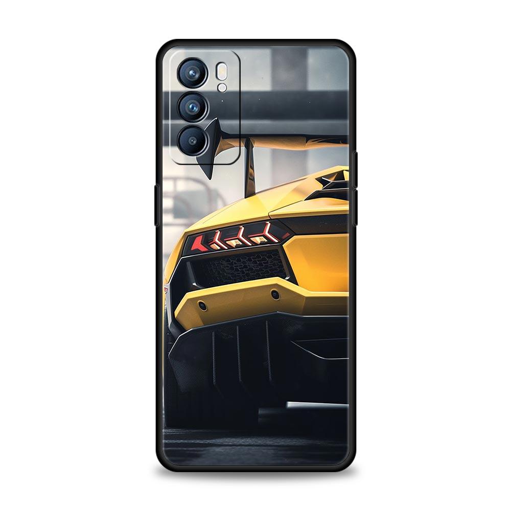Super Car Sport Phone Case For Oppo Reno8 Reno7 Reno6 Pro A54 5G Find X6 X5 A53 A52 A9 A15 A95 A17 A16 A76 A74 A57 A31 Cover