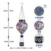 JYL TS/125,Solar Hot Air Balloon Flame Glass Hanging Light for Outdoor Garden Balcony Home Decor Lamp