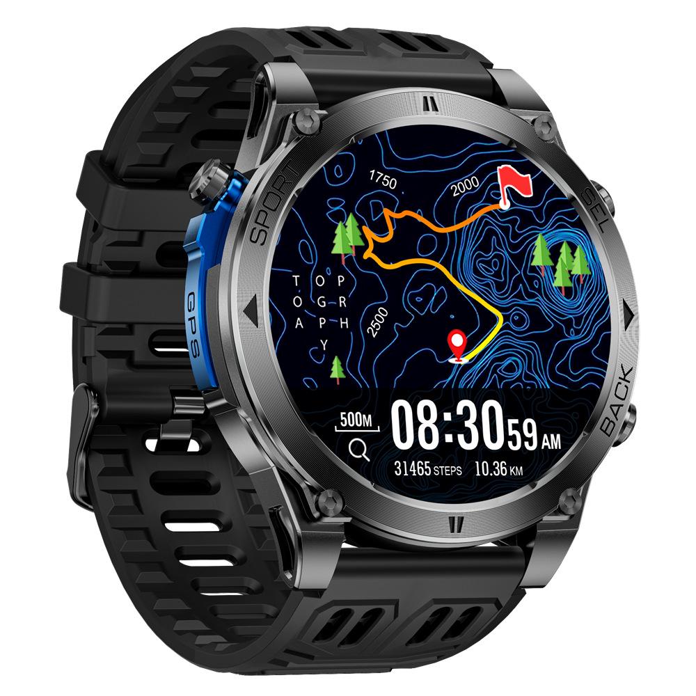 T-RX4 Ultra Smartwatch: 1.7" Screen, 850mAh Battery, GPS, Altitude, Barometer, Compass