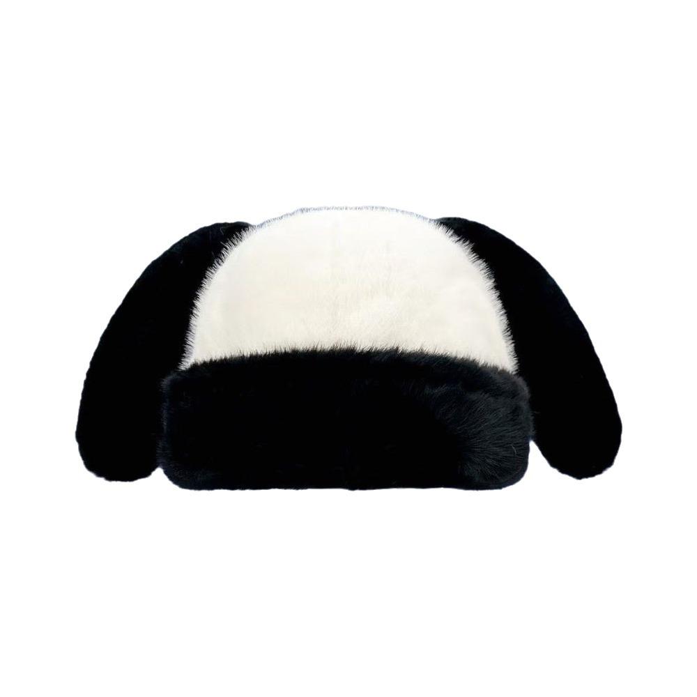 Coldproof Rabbit Ears Beanies Solid Color Ear Protection Hat Funny Plush Pullover Cap Women