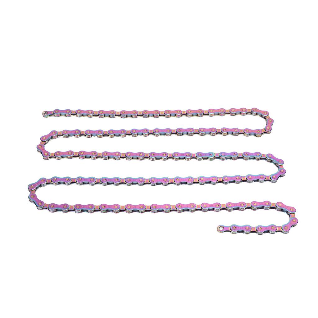 Mountain Bike Chain Fully Plated Rustproof Colorful 11 Speed Bicycle Chain for Mountain Bikes