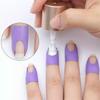 10 Stück Finger-Set-Werkzeug Kreativer U-förmiger Anti-Überlauf Nagellack-Schutz für Nagellack-Aufkleberhalter