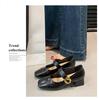 2025 Autumn Korean-Style Mary Janes: Soft Leather Square-Toe Chunky Heel Mid-Heel Shoes for Women