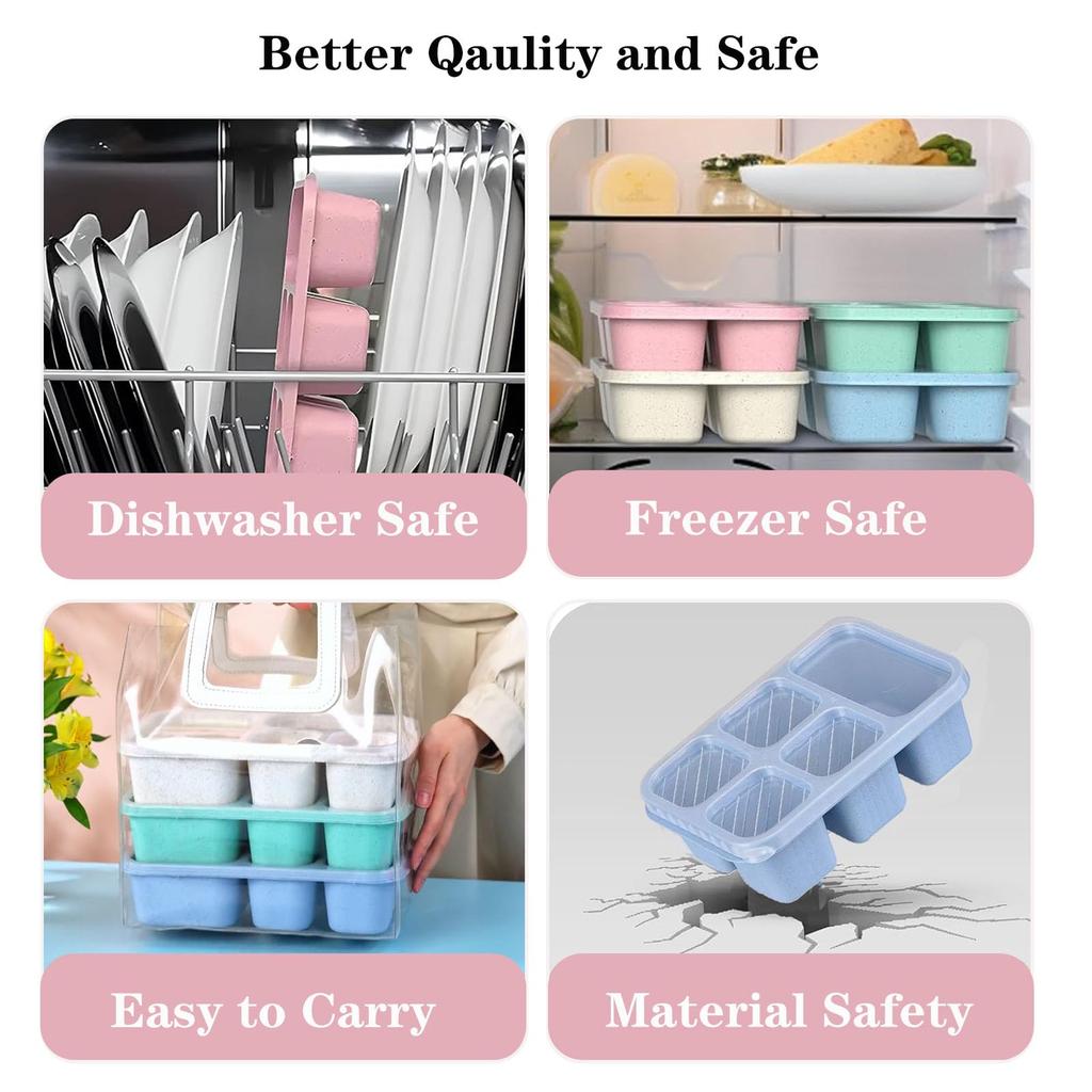 1PC, Bento Lunch Box, Suitable for Travel and Work, Snack Box Container with 5 Compartments