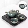 Kung Fu Tea Set Home One Pot Two Cups Tea Plate Small Ceramic Teapot Teacups Hotel Personal Small Sets Traveling