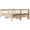 Solid Wood Bed Without Mattress 150 X 200 Cm Pine Wood