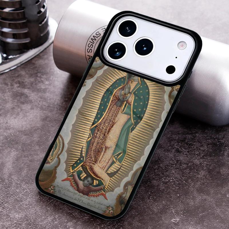 Guadalupe San Judas Phone Case for iPhone 17 16 15 Pro Max Air 14 13 12 11 Plus Shockproof Cover