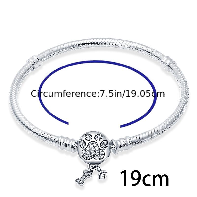 Copper Loving Dog Bead Charms Dog Paw Charm Bead Charms Compatible With Brand 3mm Authentic Bracelets Fine Do It Yourself Women Jewellery Gift