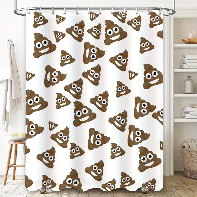 Vintage Santa Claus Shower Curtain Christmas Decorative 3D Printing Bathroom Decoration Waterproof Fabric Home Textile
