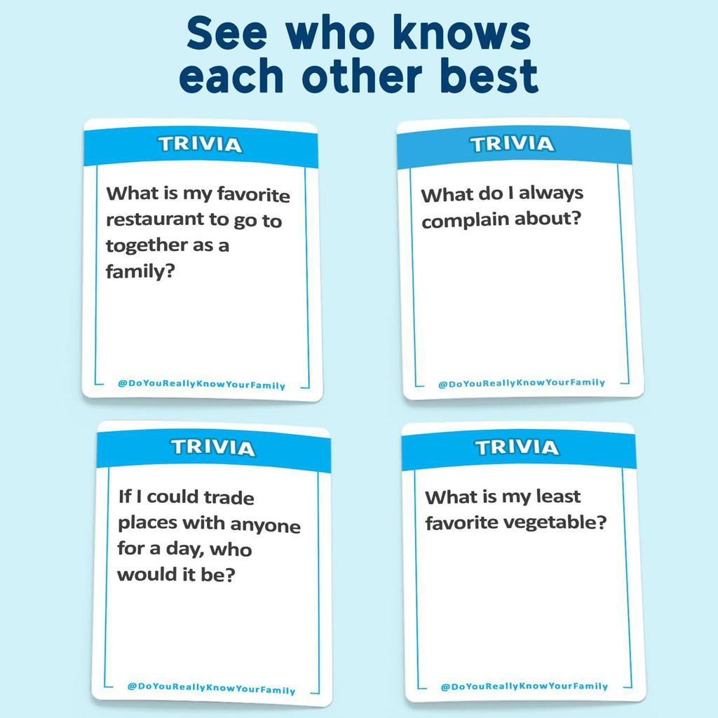 A Fun Family Game Filled With Conversation Starters And Challenges - Great For Kids, Teens And Adults