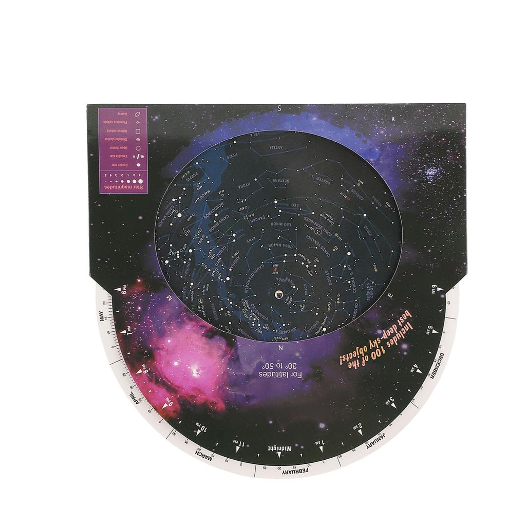 Star Map Guide for Astronomy Rotating Direction Star Finder Telescope Accessory for 30?50 Degrees